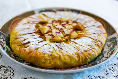 Pastilla Poulet Amande, livraison à Rabat, Temara et Salé